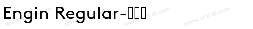 Engin Regular字体转换